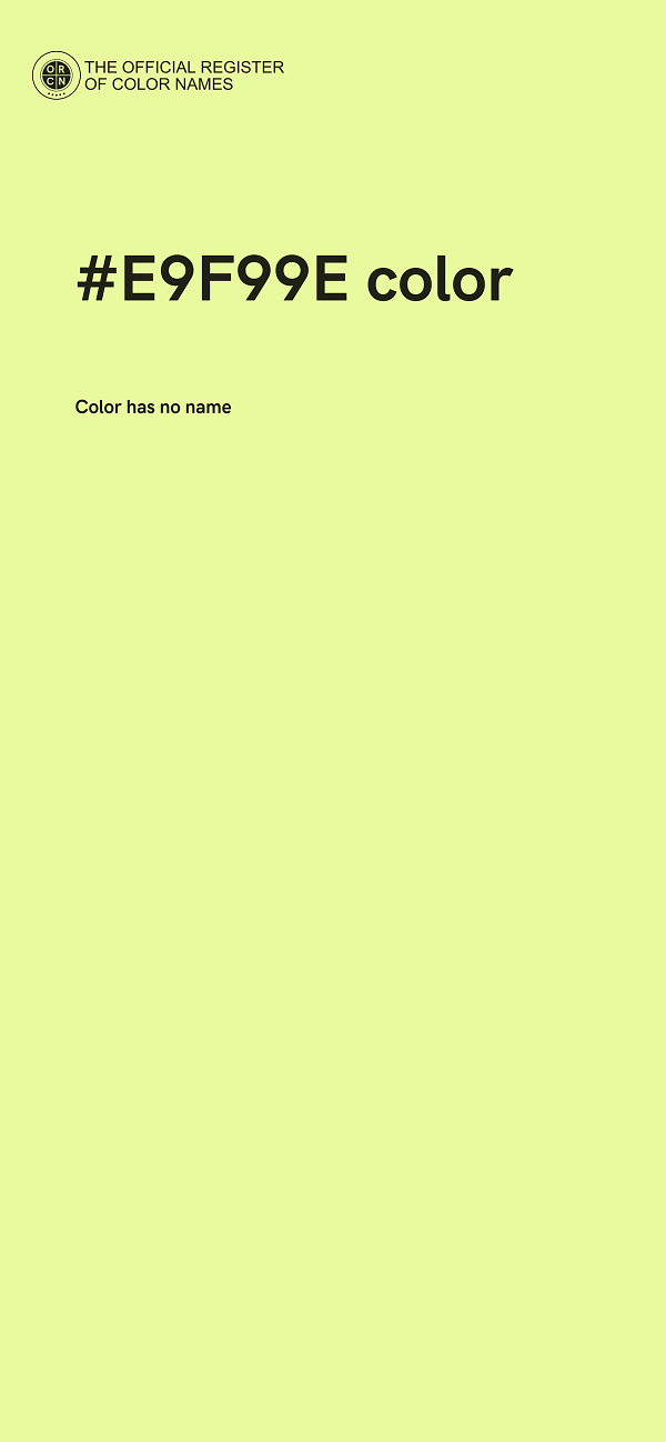 #E9F99E color image