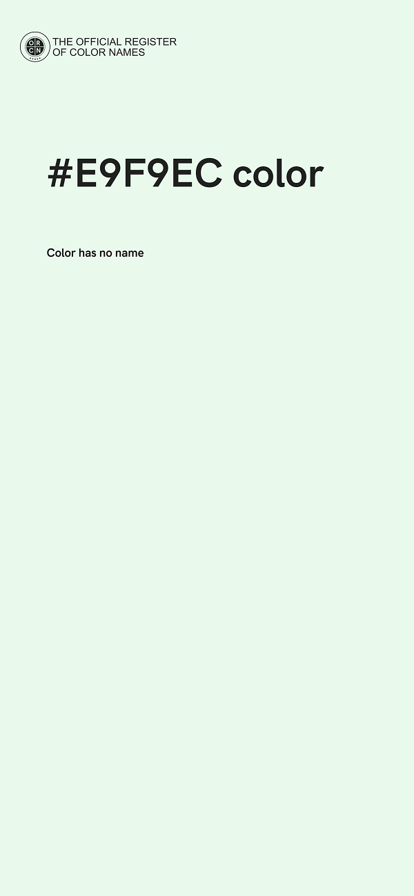 #E9F9EC color image