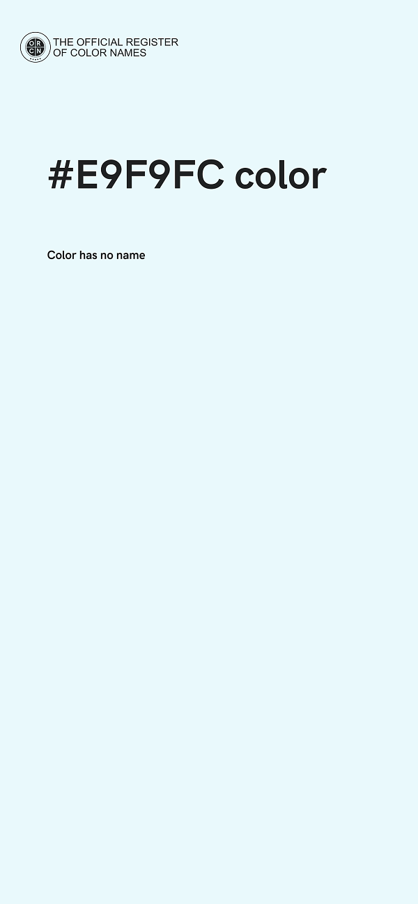 #E9F9FC color image