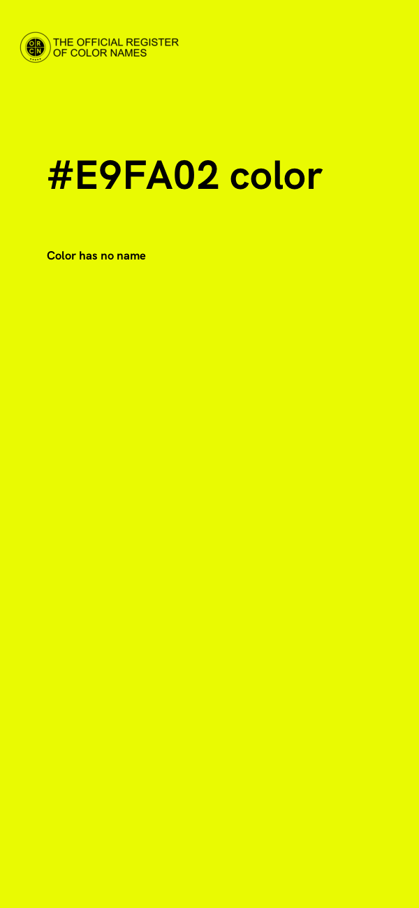 #E9FA02 color image