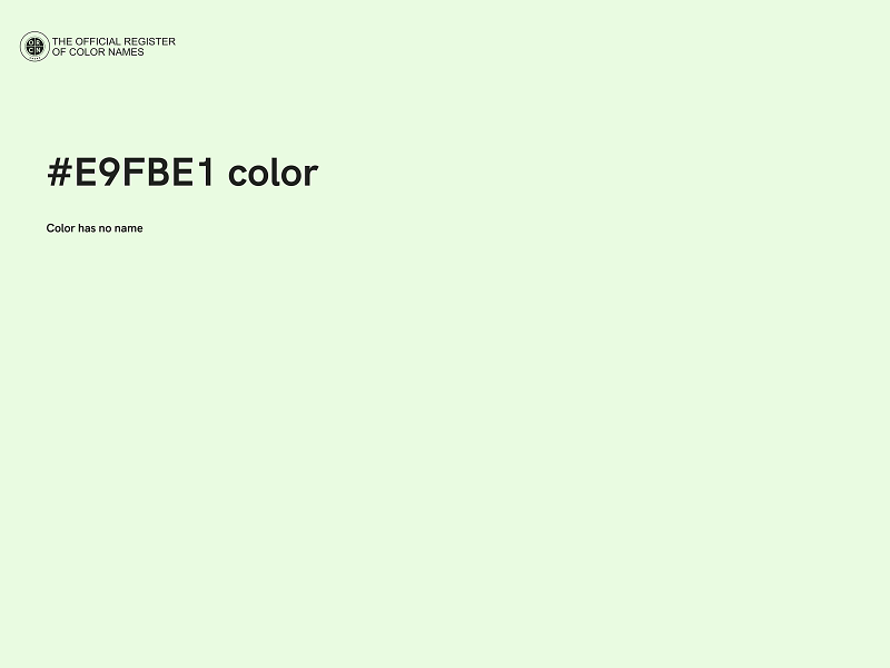 #E9FBE1 color image