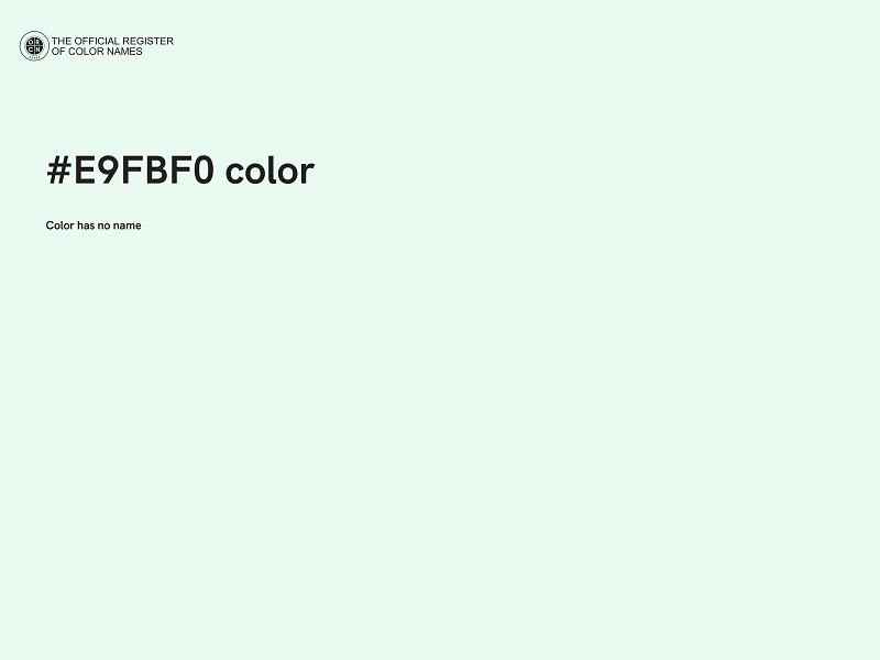 #E9FBF0 color image