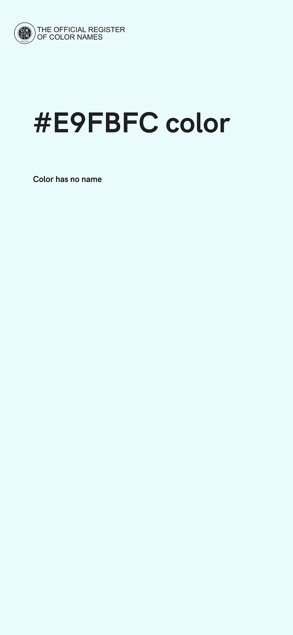#E9FBFC color image