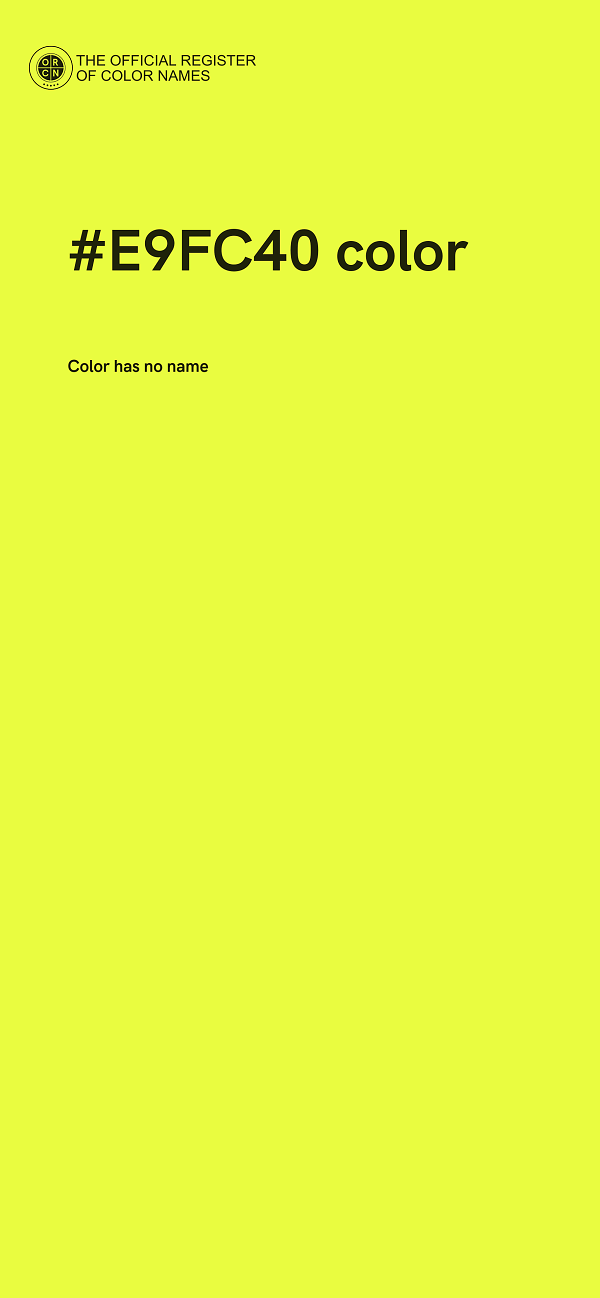 #E9FC40 color image