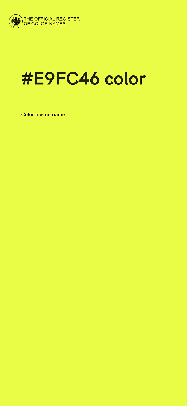#E9FC46 color image