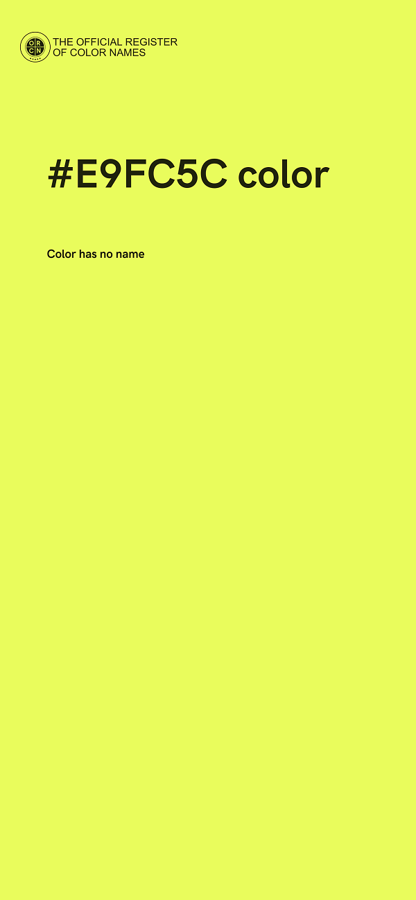 #E9FC5C color image