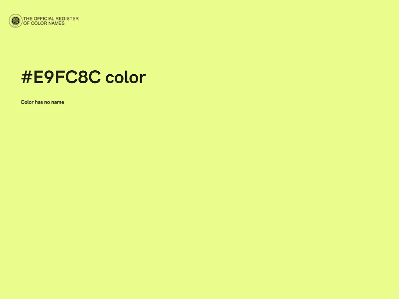 #E9FC8C color image