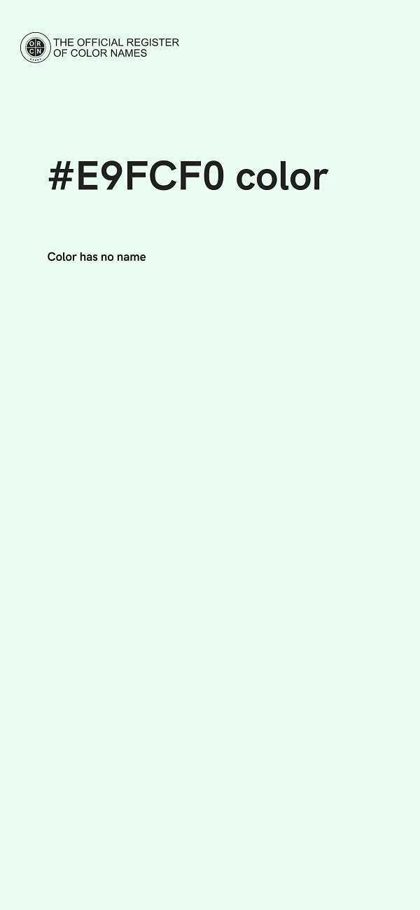 #E9FCF0 color image