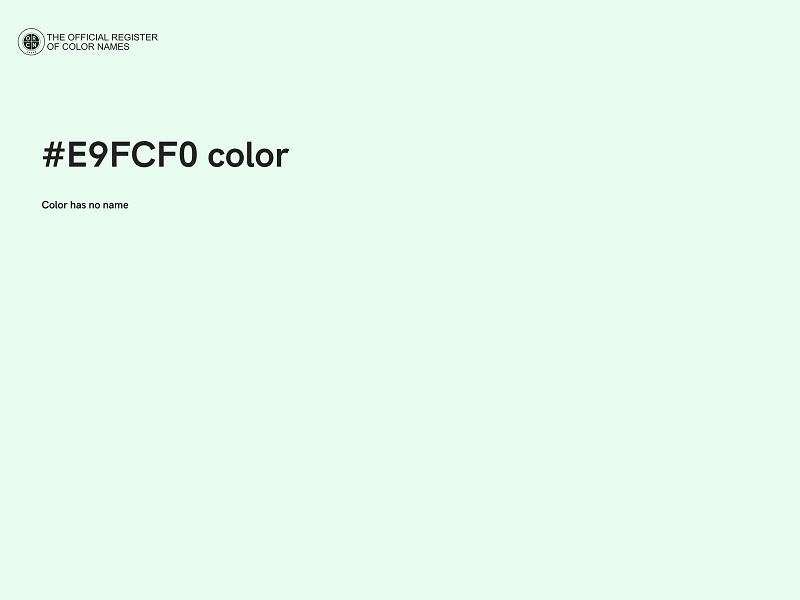 #E9FCF0 color image