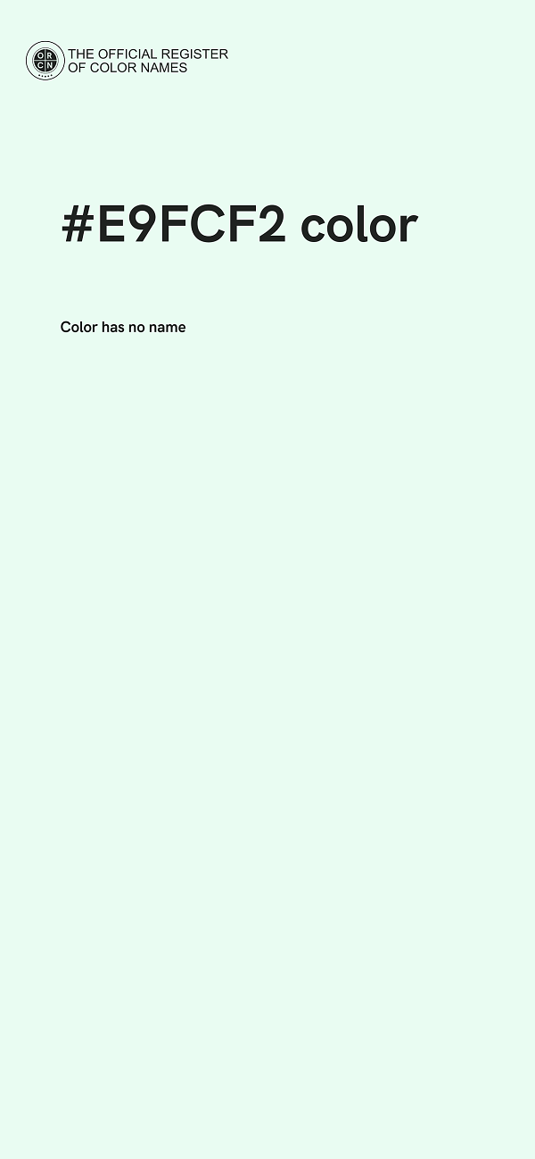 #E9FCF2 color image