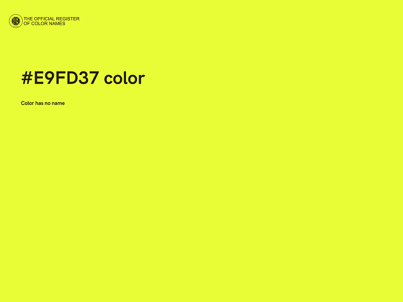 #E9FD37 color image