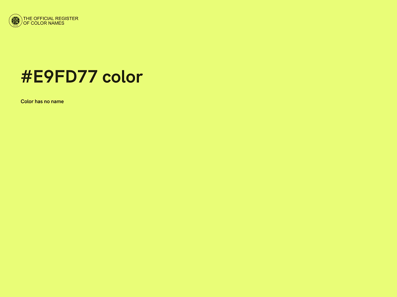 #E9FD77 color image