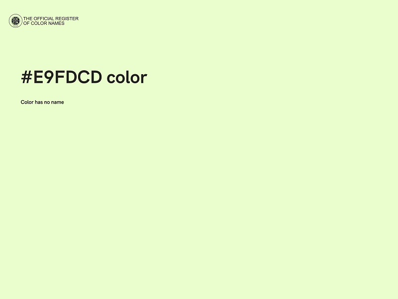 #E9FDCD color image