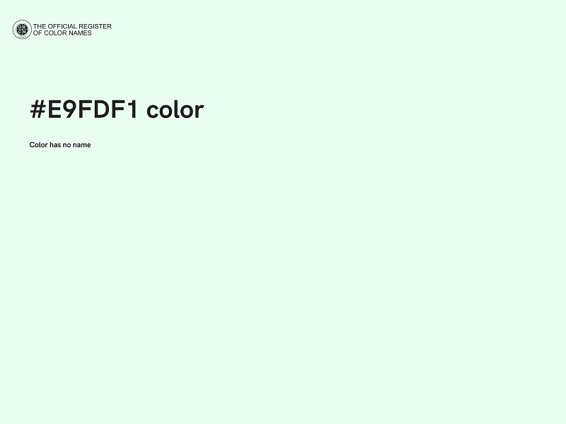 #E9FDF1 color image