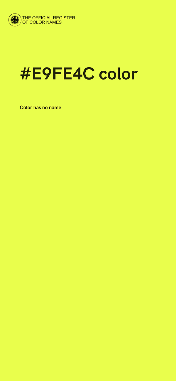 #E9FE4C color image