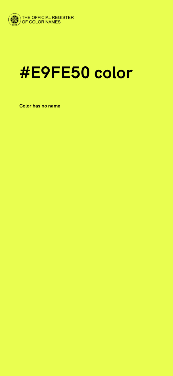 #E9FE50 color image
