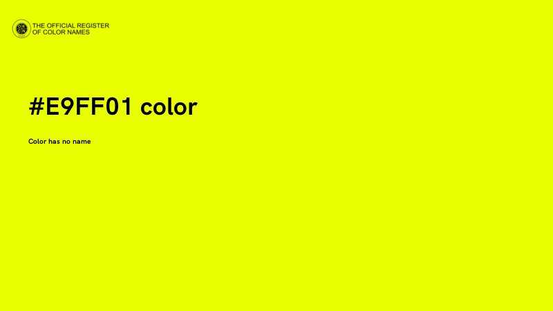 #E9FF01 color image