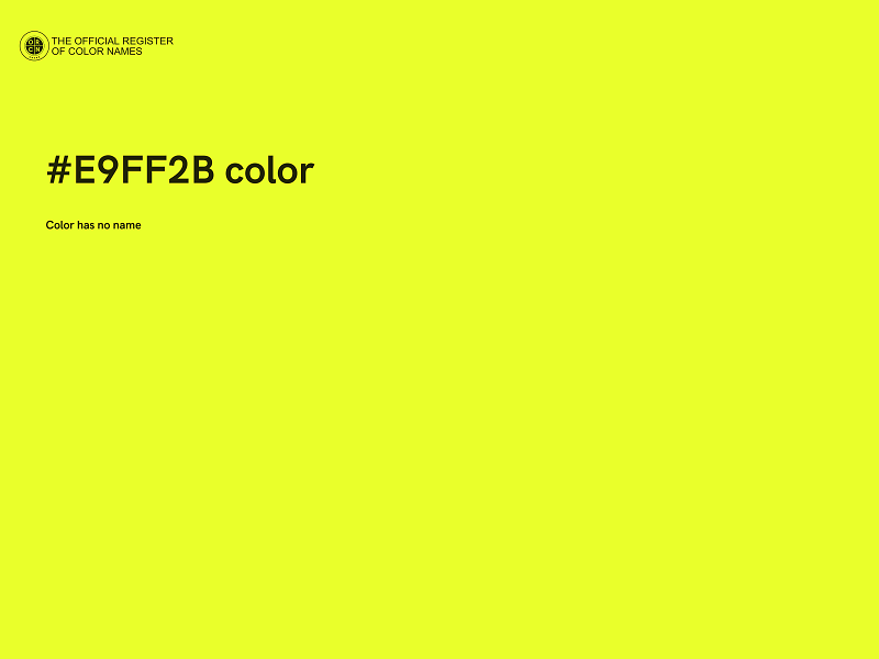 #E9FF2B color image