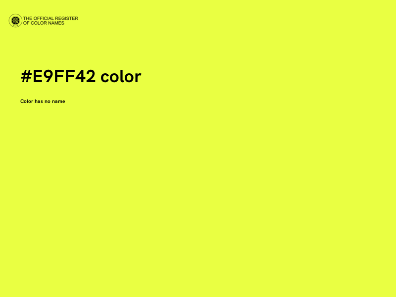 #E9FF42 color image
