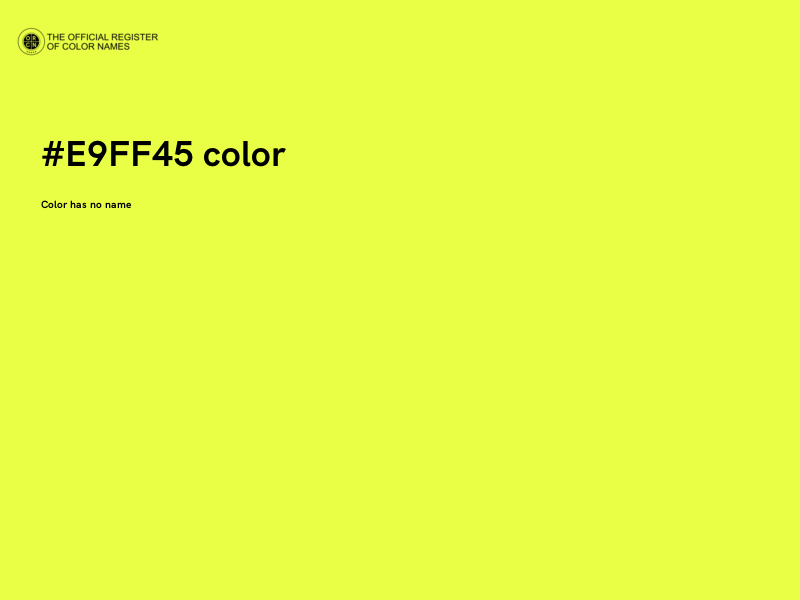 #E9FF45 color image
