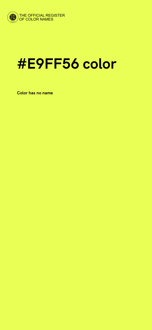 #E9FF56 color image