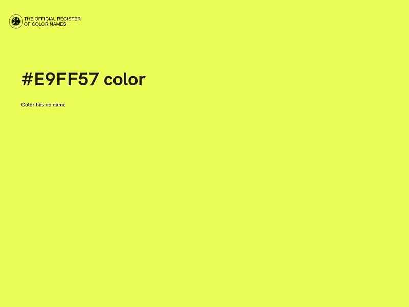 #E9FF57 color image