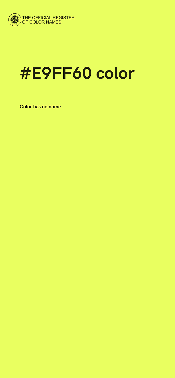 #E9FF60 color image