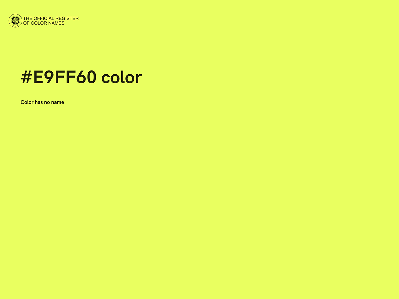 #E9FF60 color image