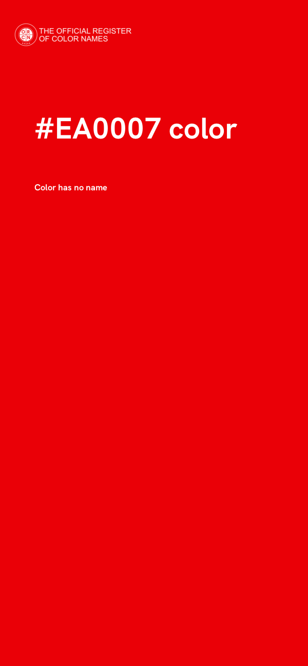#EA0007 color image