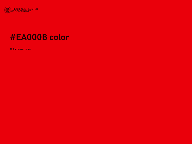 #EA000B color image