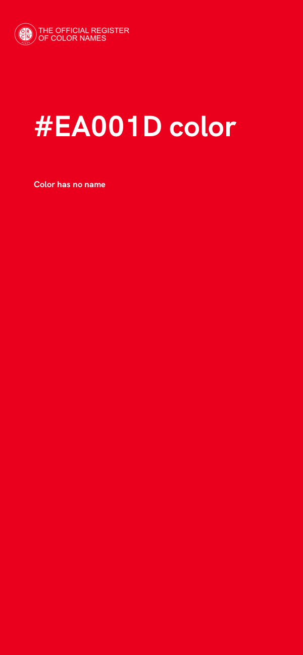 #EA001D color image