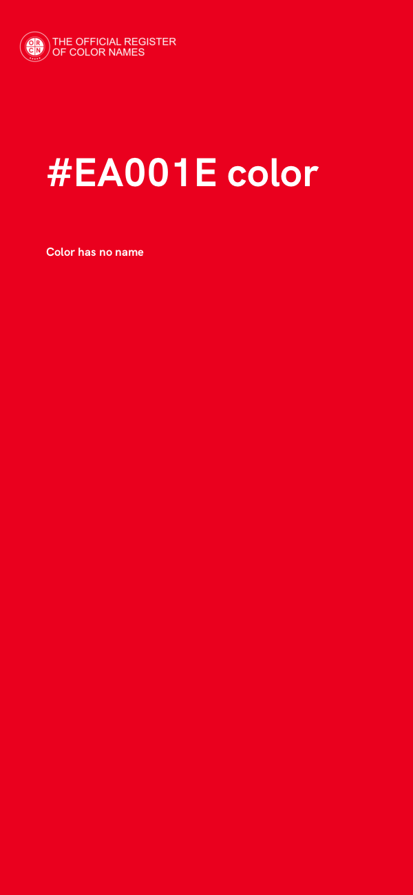 #EA001E color image