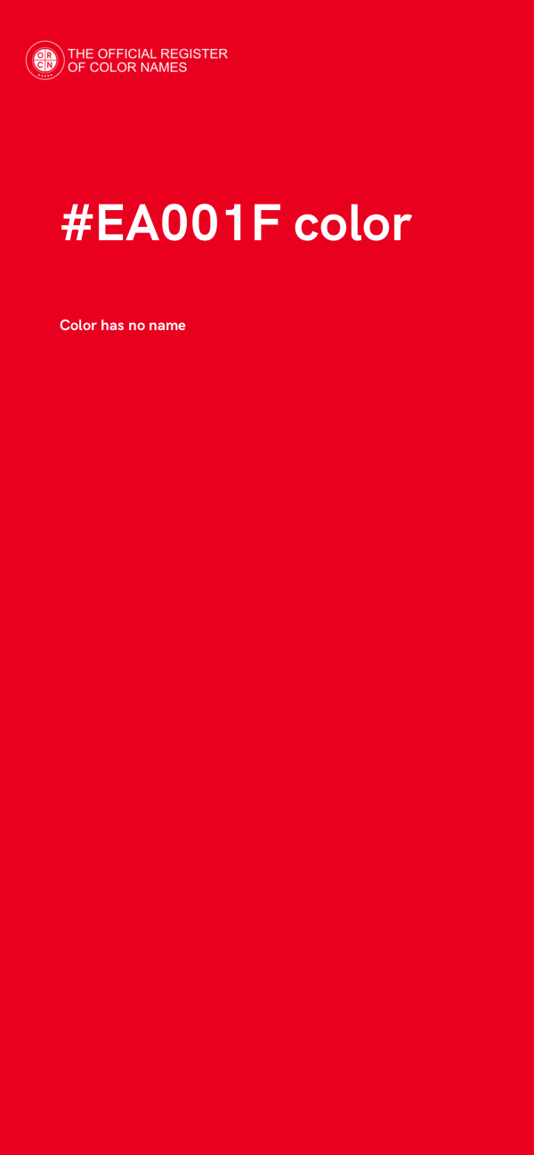 #EA001F color image