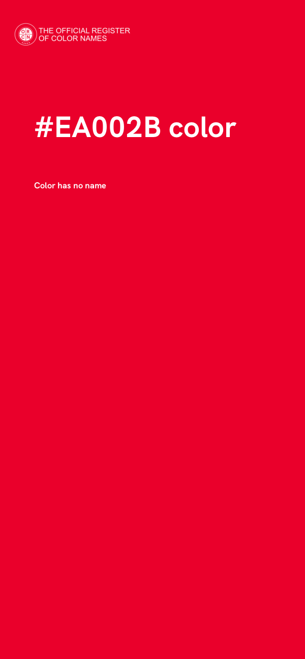 #EA002B color image