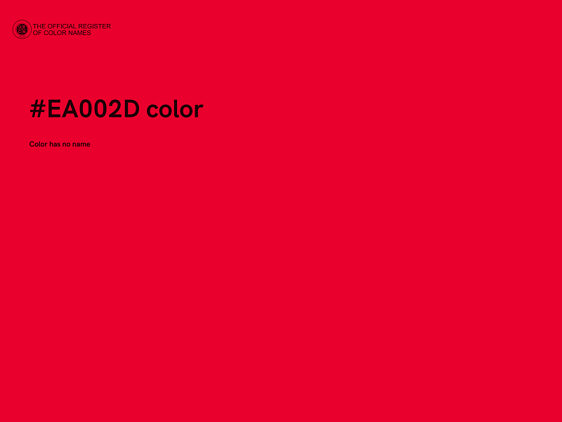 #EA002D color image