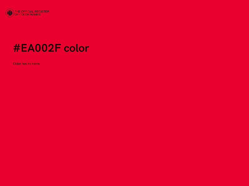 #EA002F color image