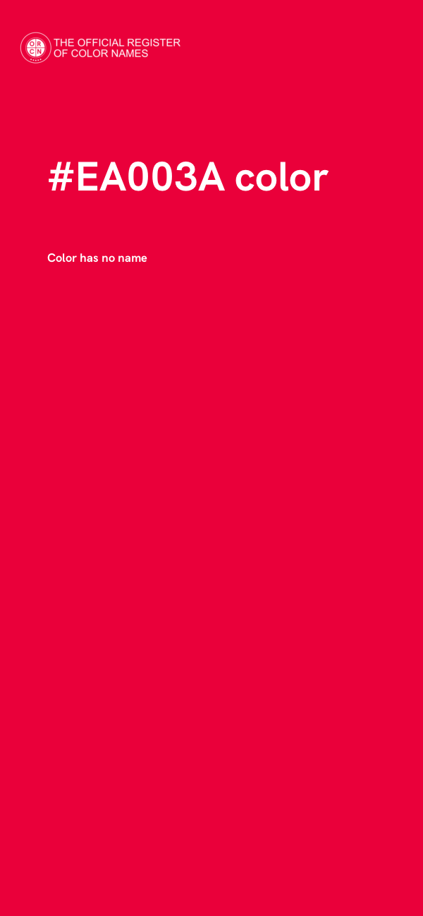 #EA003A color image