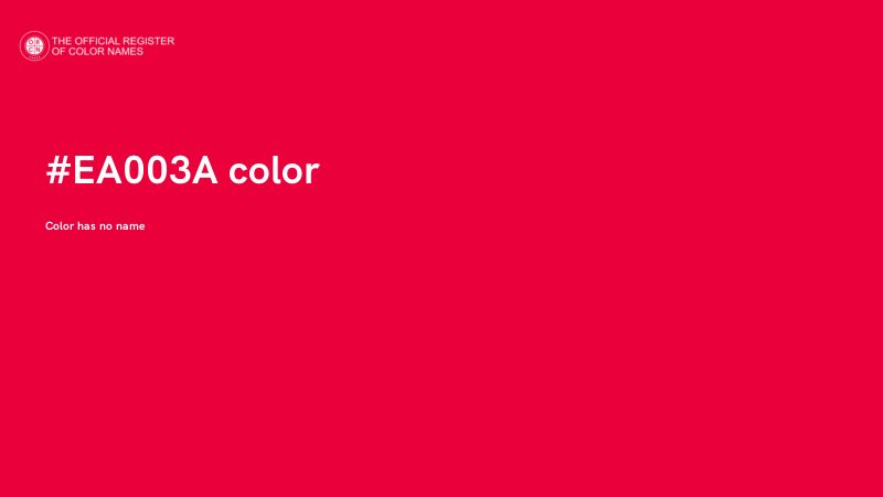 #EA003A color image
