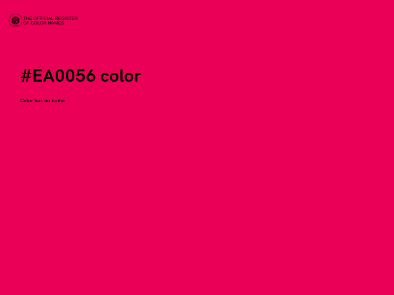 #EA0056 color image