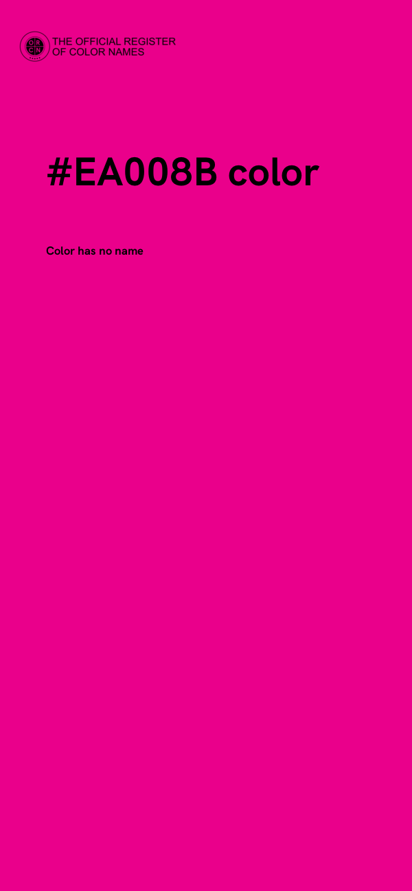 #EA008B color image