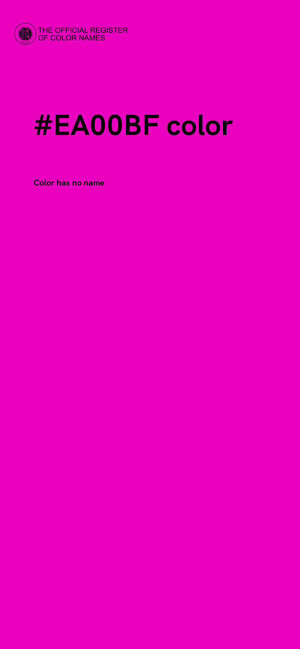 #EA00BF color image
