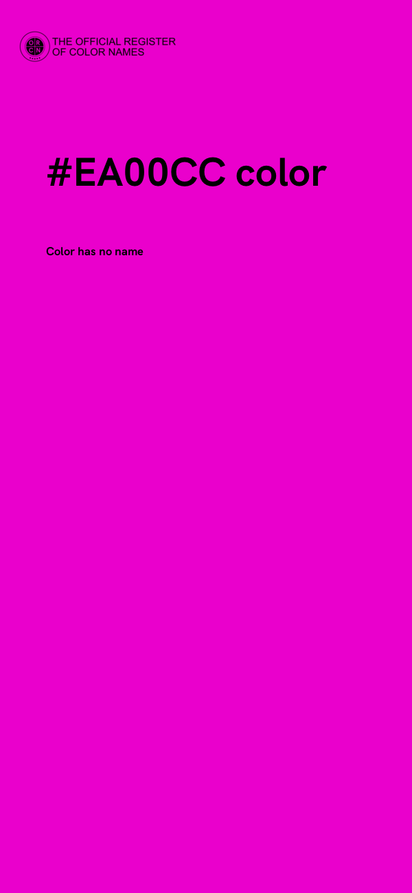 #EA00CC color image