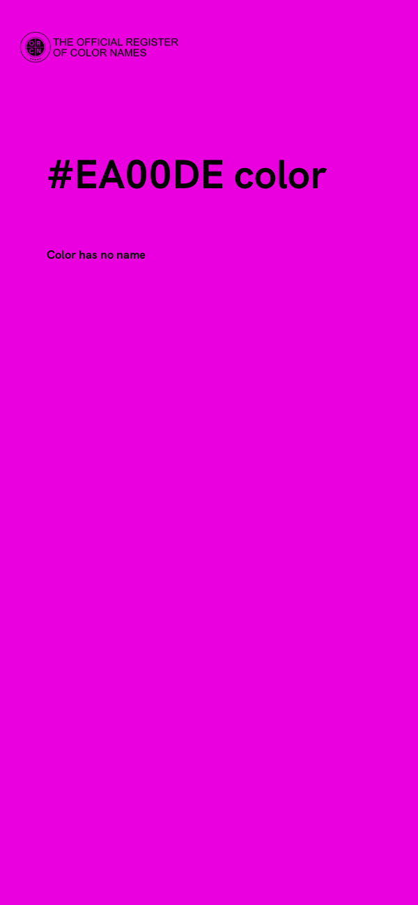 #EA00DE color image