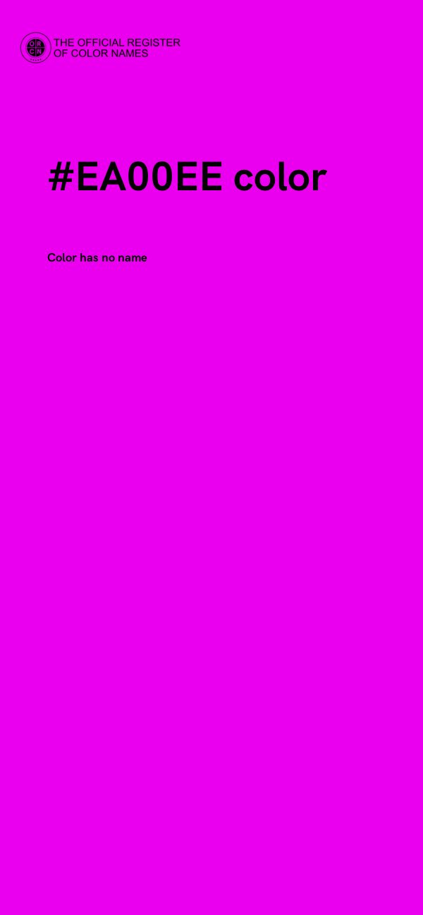 #EA00EE color image