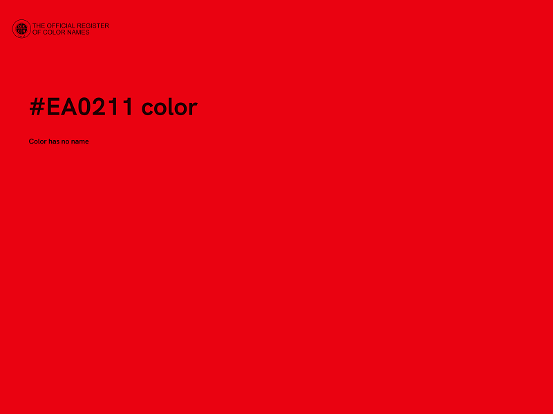 #EA0211 color image