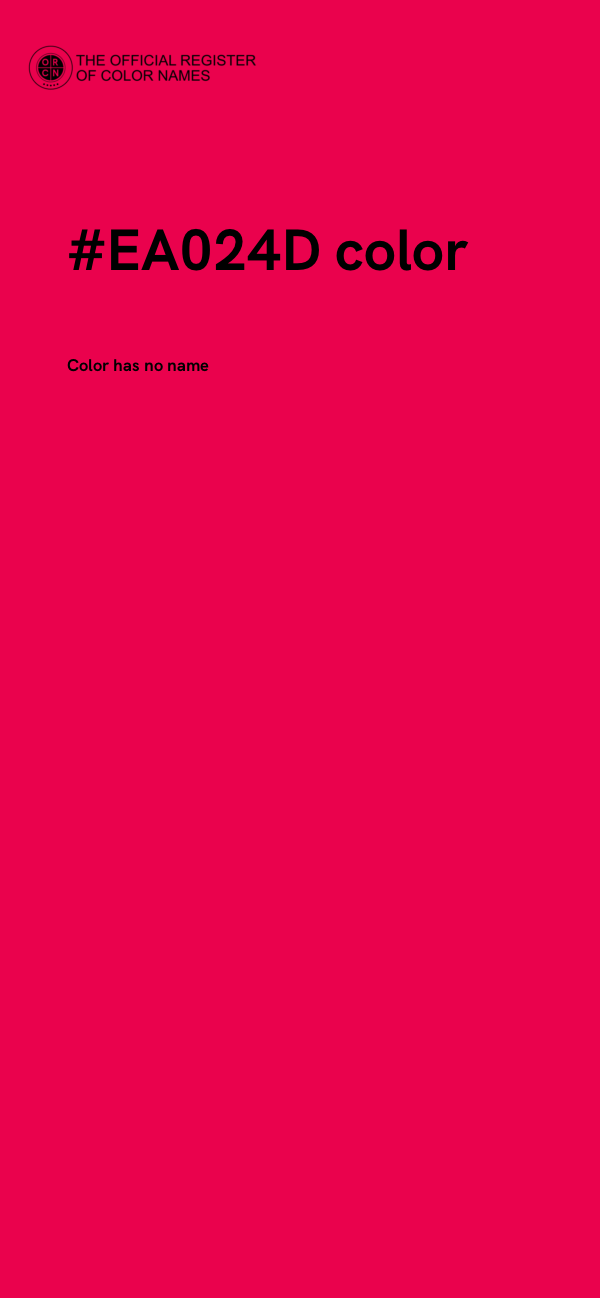#EA024D color image