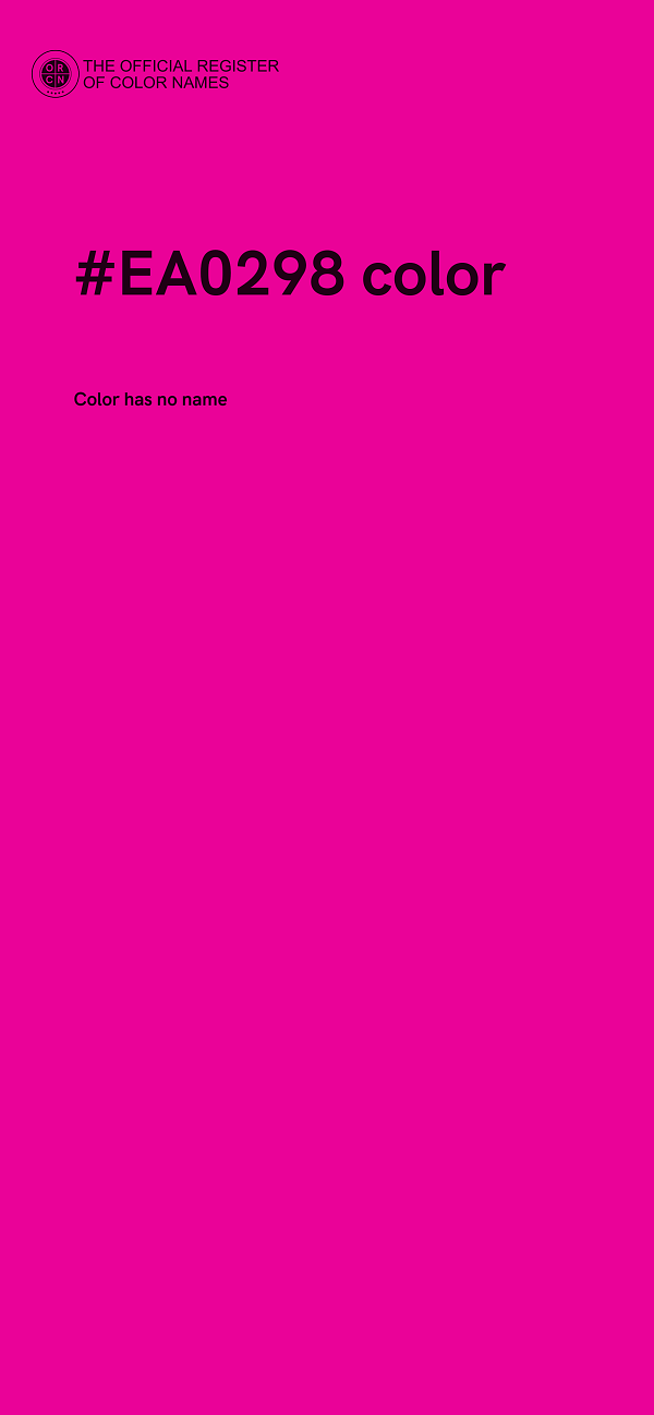 #EA0298 color image