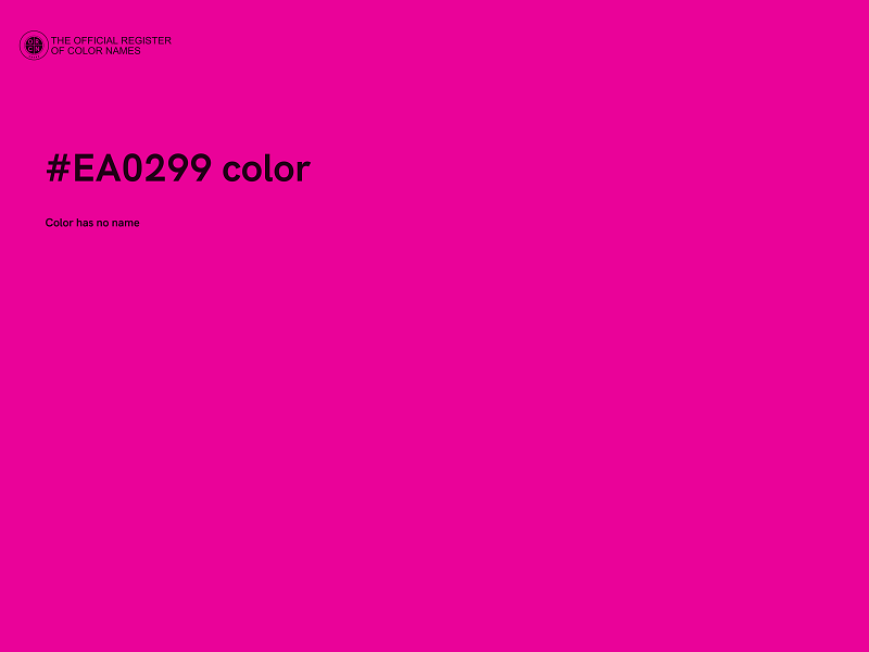 #EA0299 color image