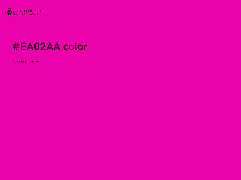 #EA02AA color image