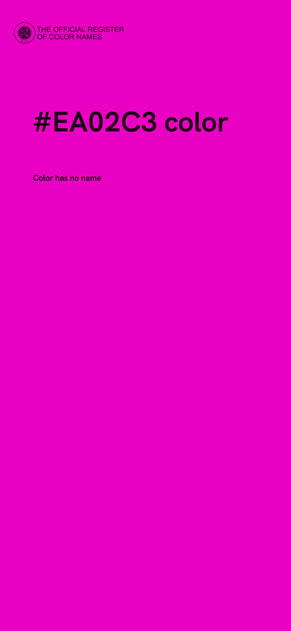 #EA02C3 color image